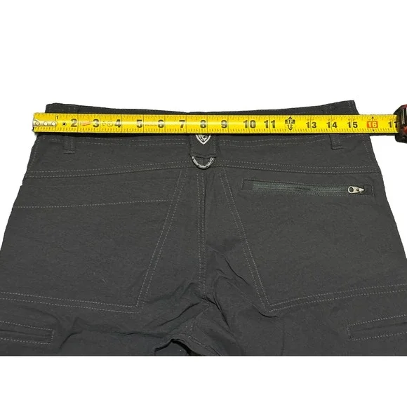 Kuhl Mens Chino Pants 30x32 Dark Grey Nylon Blend Hiking Zipper Pockets Trail - Picture 7 of 8
